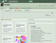 Tablet Screenshot of cyborggirl.deviantart.com