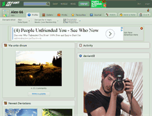 Tablet Screenshot of alex-66.deviantart.com