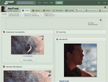 Tablet Screenshot of maxfreak.deviantart.com