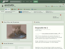 Tablet Screenshot of greenfrostfire.deviantart.com