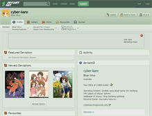 Tablet Screenshot of cyber-kare.deviantart.com