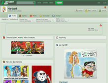 Tablet Screenshot of hartpad.deviantart.com