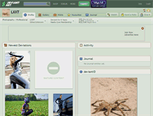 Tablet Screenshot of lxxt.deviantart.com