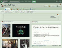 Tablet Screenshot of jenniferohcious.deviantart.com