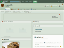 Tablet Screenshot of megacookie.deviantart.com