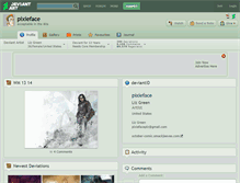 Tablet Screenshot of pixieface.deviantart.com