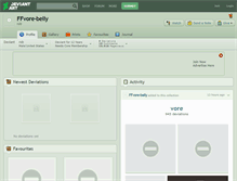 Tablet Screenshot of ffvore-belly.deviantart.com