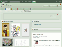 Tablet Screenshot of not-ma-fute.deviantart.com