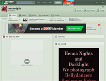 Tablet Screenshot of hennanights.deviantart.com