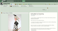 Desktop Screenshot of cosplaycanada.deviantart.com