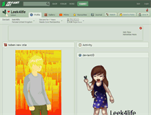 Tablet Screenshot of leek4life.deviantart.com