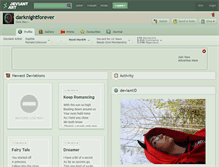 Tablet Screenshot of darknightforever.deviantart.com