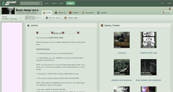 Desktop Screenshot of black-metal-art.deviantart.com