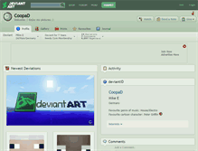 Tablet Screenshot of coopad.deviantart.com