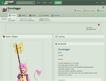 Tablet Screenshot of drowdagger.deviantart.com