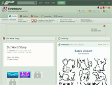 Tablet Screenshot of foreststone.deviantart.com