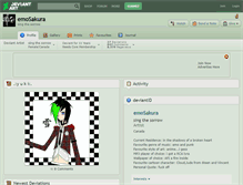 Tablet Screenshot of emosakura.deviantart.com