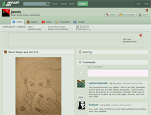 Tablet Screenshot of jannin.deviantart.com