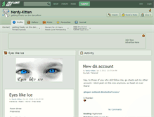 Tablet Screenshot of nerdy-kitten.deviantart.com