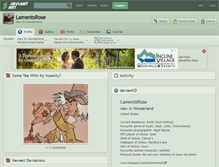 Tablet Screenshot of lamentsrose.deviantart.com