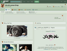 Tablet Screenshot of likwid-lemon-drop.deviantart.com