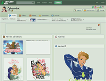 Tablet Screenshot of cyberwinx.deviantart.com