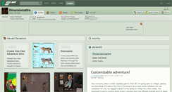 Desktop Screenshot of dimensionsatire.deviantart.com