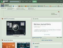 Tablet Screenshot of manni.deviantart.com