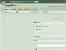 Tablet Screenshot of corruptedmemories.deviantart.com