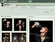 Tablet Screenshot of halfmax.deviantart.com