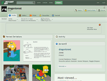Tablet Screenshot of dragonlorest.deviantart.com