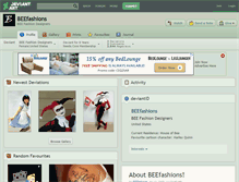 Tablet Screenshot of beefashions.deviantart.com