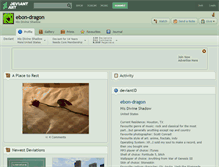 Tablet Screenshot of ebon-dragon.deviantart.com