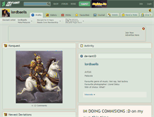 Tablet Screenshot of lordbaells.deviantart.com
