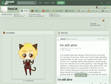 Tablet Screenshot of dazycat.deviantart.com