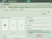 Tablet Screenshot of llamala-plz.deviantart.com