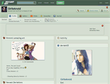 Tablet Screenshot of girlteknoid.deviantart.com