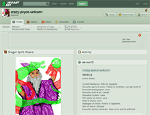 Tablet Screenshot of crazy-psyco-unicorn.deviantart.com