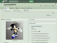 Tablet Screenshot of dexenthehedgehog.deviantart.com