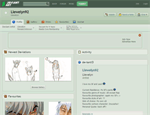 Tablet Screenshot of llewelyn92.deviantart.com