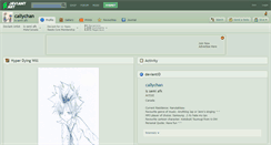 Desktop Screenshot of callychan.deviantart.com