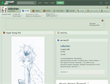 Tablet Screenshot of callychan.deviantart.com