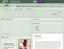 Tablet Screenshot of mig20.deviantart.com