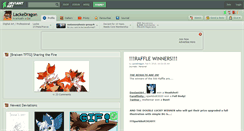 Desktop Screenshot of lackedragon.deviantart.com