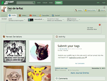 Tablet Screenshot of gaz-de-la-raz.deviantart.com