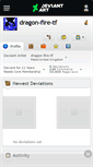 Mobile Screenshot of dragon-fire-tf.deviantart.com