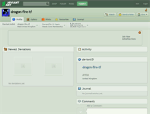 Tablet Screenshot of dragon-fire-tf.deviantart.com