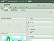 Tablet Screenshot of earthwind1.deviantart.com