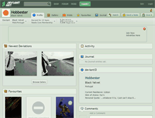 Tablet Screenshot of hobbester.deviantart.com