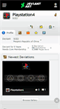 Mobile Screenshot of playstation4.deviantart.com